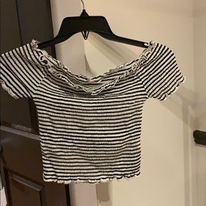 Striped crop top